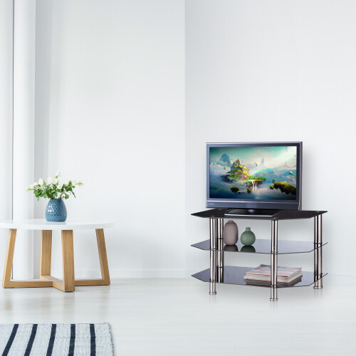 TV-Tisch Schwarzglas 2