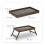 Vassoio da letto in bambù marrone scuro 4