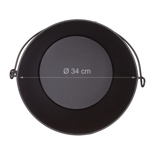 Aschenbecher mit Deckel 24 l 2