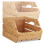 Universelle Stapelbox aus Bambus 6