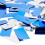 Konfettikanone blau und silber 8