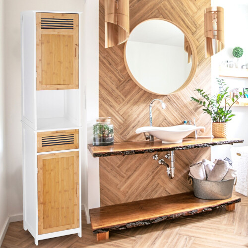 Hoher Badezimmerschrank 1