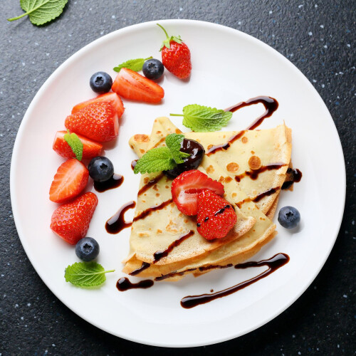Crêpesform Aluguss schwarz 25 cm 2