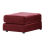 (Red, Footstool) Brooklyn Plush Velvet Foam Corner Sofa 1