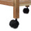 Badezimmerregal mit Rollen Holz 7