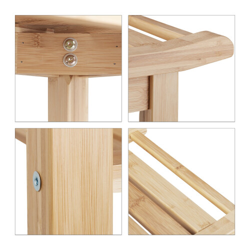 Bathroom bench in bamboo 2