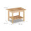 Bathroom bench in bamboo 2