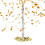 Konfettikanone 80 cm gold 1