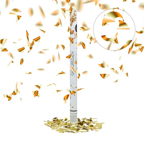 Konfettikanone 80 cm gold