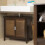 Waschbeckenunterschrank braun LAMELL 2