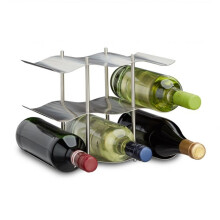 Weinregal aus Edelstahl