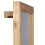 Wandregal in Nussbaum mit Spiegel 8
