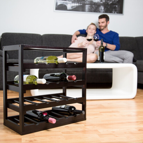 Weinregal aus Holz 1