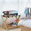 Bamboo luggage bench with storage 5