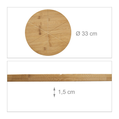Bamboo pizza plate 1