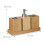 Badezimmer-Accessoires-Set aus Bambus 4