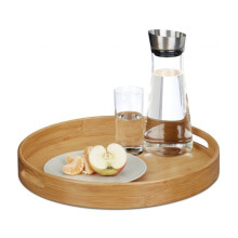 Serviertablett Bambus Rund