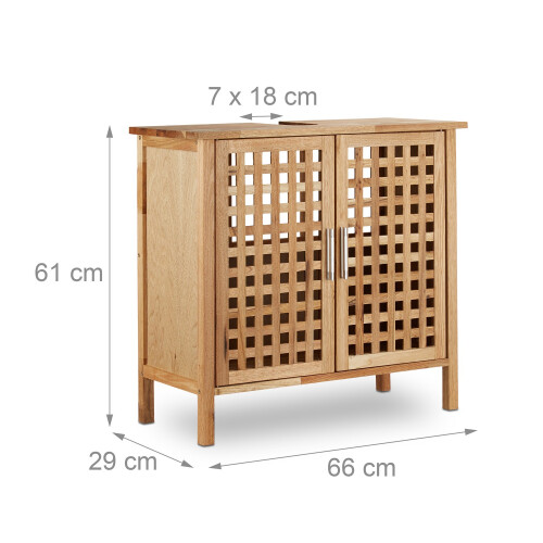 Waschbeckenunterschrank Nussbaum 2