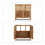 Waschbeckenunterschrank Nussbaum 5