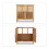 Waschbeckenunterschrank Nussbaum 4