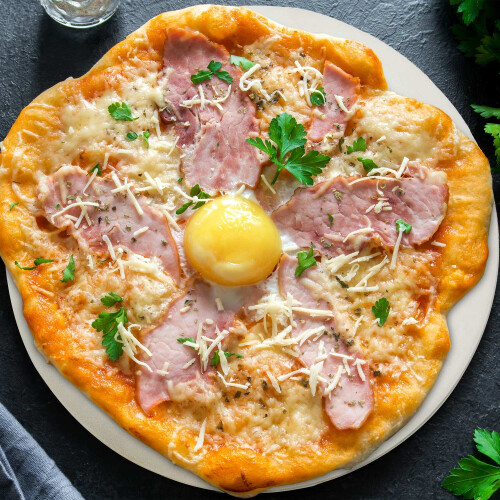 Pedra de pizza redonda em cordierita 2