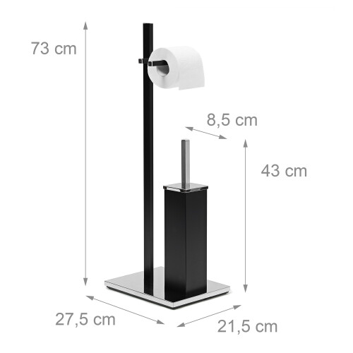 Toilettengarnitur mattschwarz 2