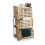Rollcontainer 3 Fächer Walnuss 1