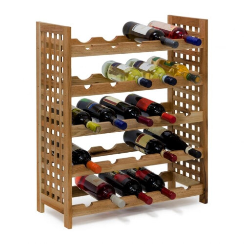 Weinregal in Nussbaum für 25 Flaschen