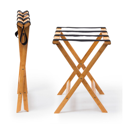 Bamboo suitcase stand 2