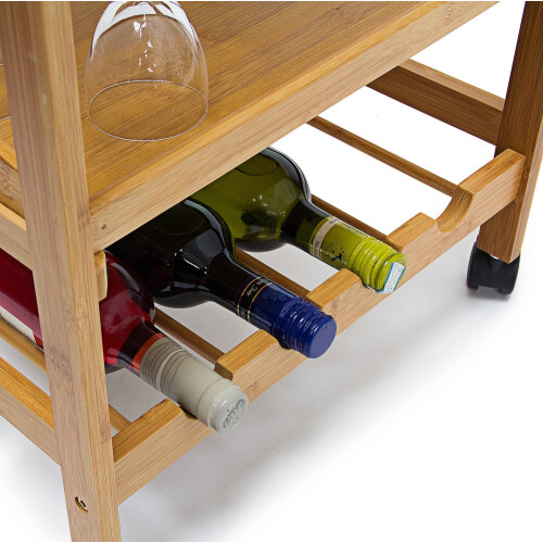 Servierwagen mit Weinregal JAMES L 2