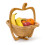 Cesta de frutas de bambú 1