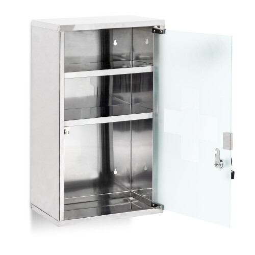 Medikamentenschrank EMERGENCY Edelstahl XL 2