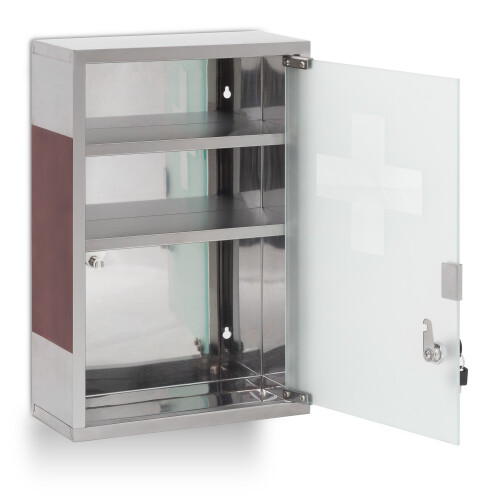 Medikamentenschrank EMERGENCY XL Edelstahl 2