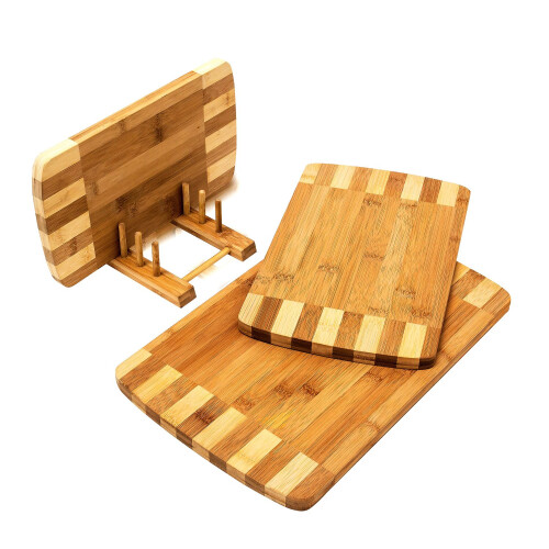 Schneidebretter-Set mit Halter 2
