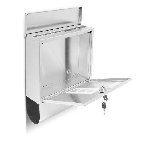 Mailbox stainless steel with magazine compartment 2