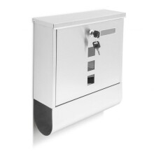 Mailbox stainless steel with magazine compartment