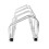 Bicycle rack 4 bicycles steel 6