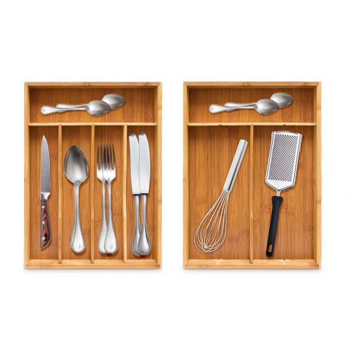 Besteckkasten Bambus 34 x 25 x 4,5 cm 2