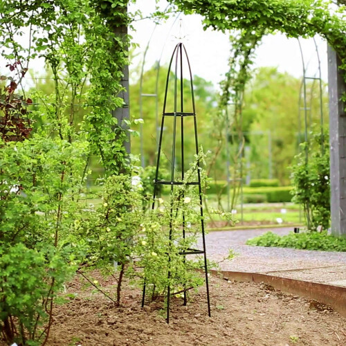 Gartenspalier Metall mit Spitze 1