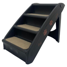 (Black) HugglePets Plastic Pet Stairs / Steps