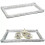 Crushed Diamond Silver Tray 39x18cm, Crystal Filled Mirror Tray 1
