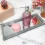 Crushed Diamond Silver Tray 39x18cm, Crystal Filled Mirror Tray 8