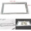 Crushed Diamond Silver Tray 39x18cm, Crystal Filled Mirror Tray 11