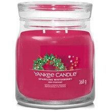 Yankee Candle - Sparkling Winterberry Signature Candle ( jiskrné zimní bobule ) - Vonná svíčka 567.0g