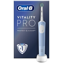 Elektrische tandenborstel - ORAL-B - Vitality Pro Protect X - Kleur Vapor Blue - Mondverzorging - Volwassenen gemengd