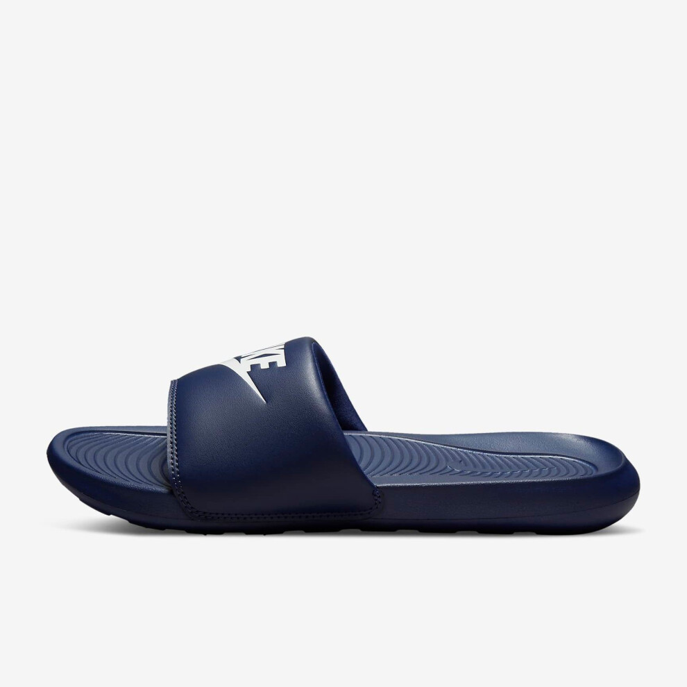 (UK 6) Nike Victori One Slide Midnight Navy/White