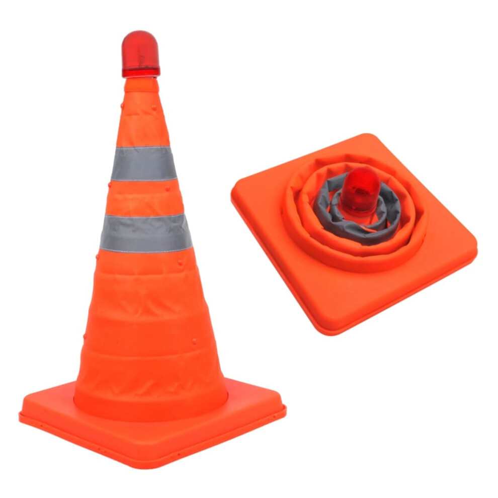 ProPlus Safety Cone Collapsible with LEDs 540319 Road Traffic Signs Portable