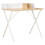 VidaXL vidaXL Computer Desk X-Shape Cross Legs White and Oak PC Table Corner Desk 1