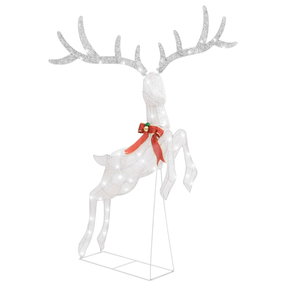 vidaXL Flying Reindeer Christmas Decoration 120 LEDs White Cold White Decor
