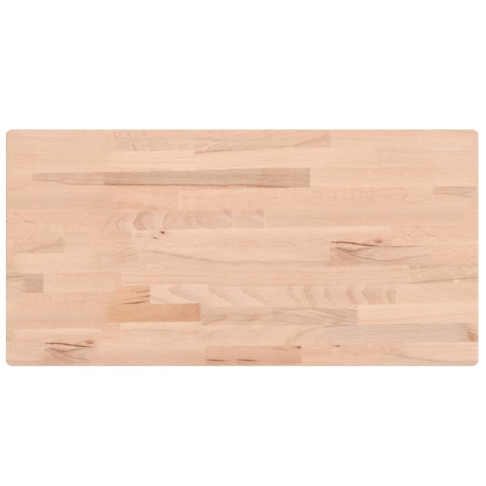 New Vidaxl (100 X 50 X 1.5 Cm) Table Top Replacement Dining Table Top Rectangular Solid Wood Beech